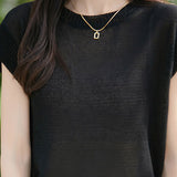 Casual flutter sleeve knit top