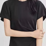 Minimalist versatile asymmetrical T-shirt - liwisi