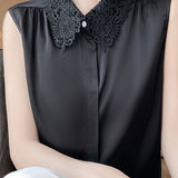 Polo collar sleeveless shirt - liwisi
