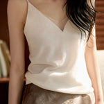 V-neck mesh cami top - liwisi