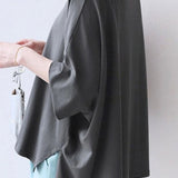 Comfortable batwing sleeve T-shirt