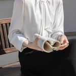Elegant Commuter Bow Tie Shirt - liwisi