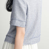 French-style short sleeve jacket - liwisi