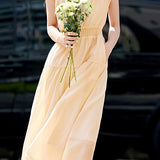 Flowy Pleated Vacation Dress