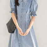 French denim dress - liwisi