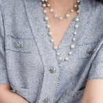 French-style short sleeve jacket - liwisi