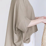 Comfortable batwing sleeve T-shirt