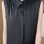 Polo collar sleeveless shirt - liwisi