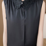 Polo collar sleeveless shirt - liwisi