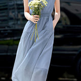 Flowy Pleated Vacation Dress