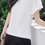 Minimalist versatile asymmetrical T-shirt - liwisi