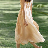 Flowy Pleated Vacation Dress