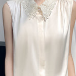 Polo collar sleeveless shirt - liwisi