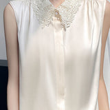 Polo collar sleeveless shirt - liwisi