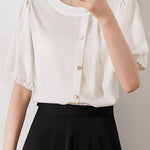 Minimalist asymmetric design shirt - liwisi