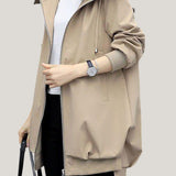 Casual Versatile Hooded Trench Coat