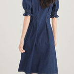French denim dress - liwisi