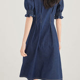 French denim dress - liwisi