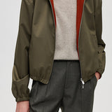 Casual Color‑Block Lapel Long Sleeve Reversible Jacket