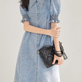 French denim dress - liwisi