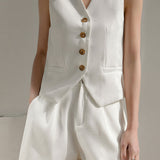 Suit vest with shorts set