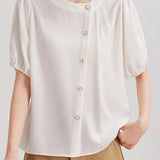 Minimalist asymmetric design shirt - liwisi