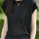 Casual flutter sleeve knit top