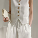 Suit vest with shorts set