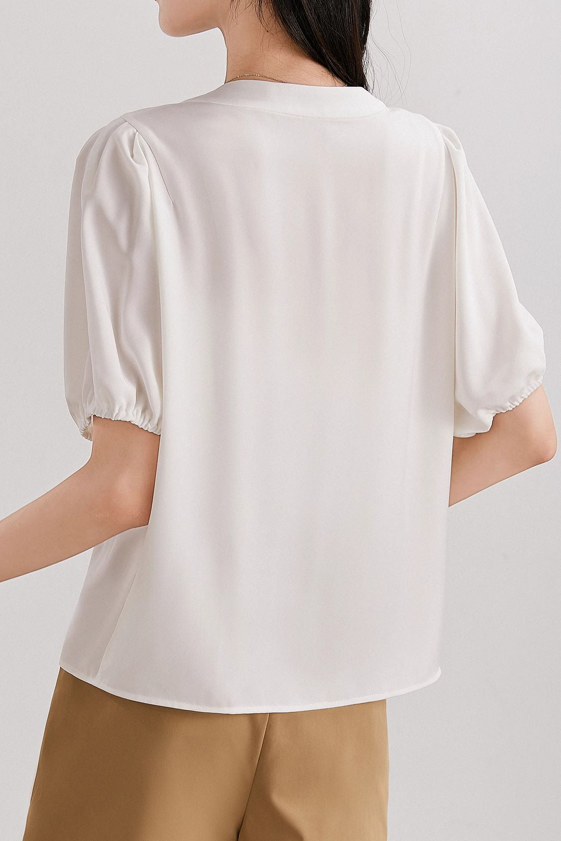 Minimalist asymmetric design shirt - liwisi