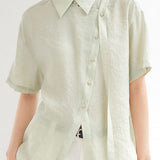 Lightweight breathable short sleeve shirt - liwisi