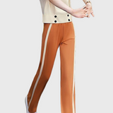 Collared Color Block Two-Piece Set