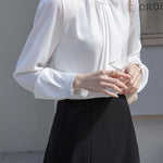 Elegant Commuter Bow Tie Shirt - liwisi
