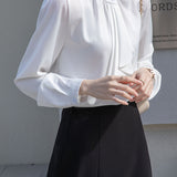 Elegant Commuter Bow Tie Shirt - liwisi
