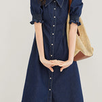 French denim dress - liwisi