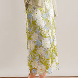 Embroidered floral hollow skirt