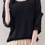 Solid color ruffle edge shirt