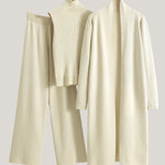 Casual Minimalist Sleeveless Vest 3-Piece Set - liwisi