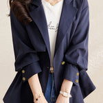 Fashionable Casual Asymmetric Coat - liwisi