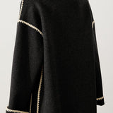 Elegant Woolen Coat with Bonus Scarf - liwisi