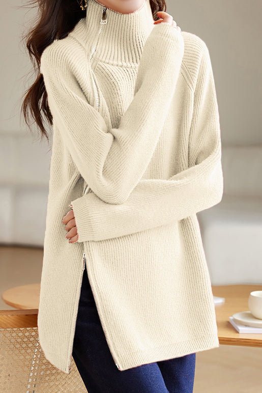 Oversized Turtleneck Cozy Sweater - liwisi
