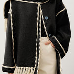 Elegant Woolen Coat with Bonus Scarf - liwisi