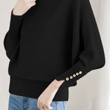 Casual Fashion Batwing-Sleeve Knit Top