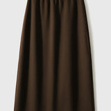 Straight Back Slit Long Skirt - 2 Colors Available