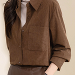 Casual Temperament Corduroy Shirt - liwisi