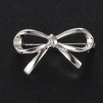 Elegant Temperament Pearl Bowknot Luminous Brooch Pin - liwisi
