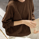 Versatile Casual Round Neck Sweatshirt - liwisi