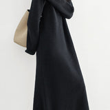 Casual Lazy Solid-Color Knitted Dress - liwisi