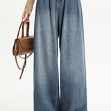 Simple Design Maxi Denim Pants - 6 Colors Available