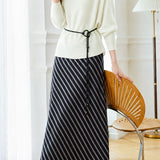 Casual Diagonal Hem Twill Bat‑Sleeve Knit Top