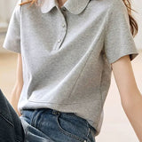 Minimalist casual short sleeve shirt